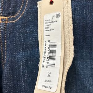 Alice and Olivia Size 25 Dark Denim Jeans